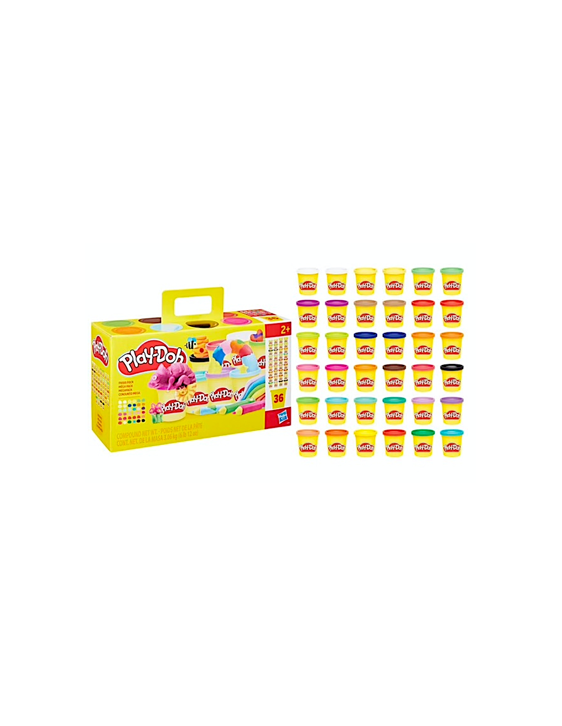 PLAYDOH F2466 MEGA PACK 36 VASETTI