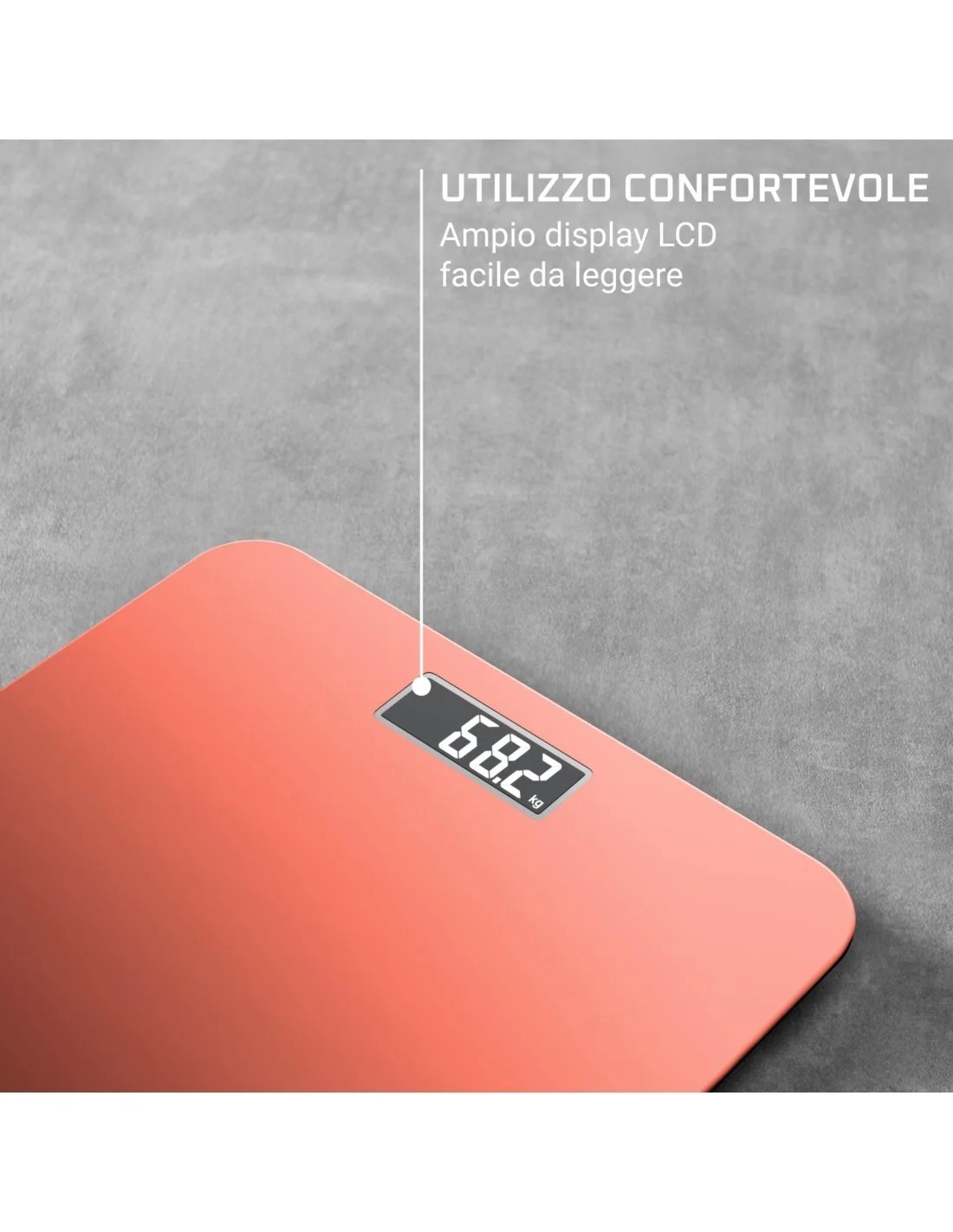 Bilancia Digitale Pesapersona BS1803V0 Premiss Arancio 160 kg