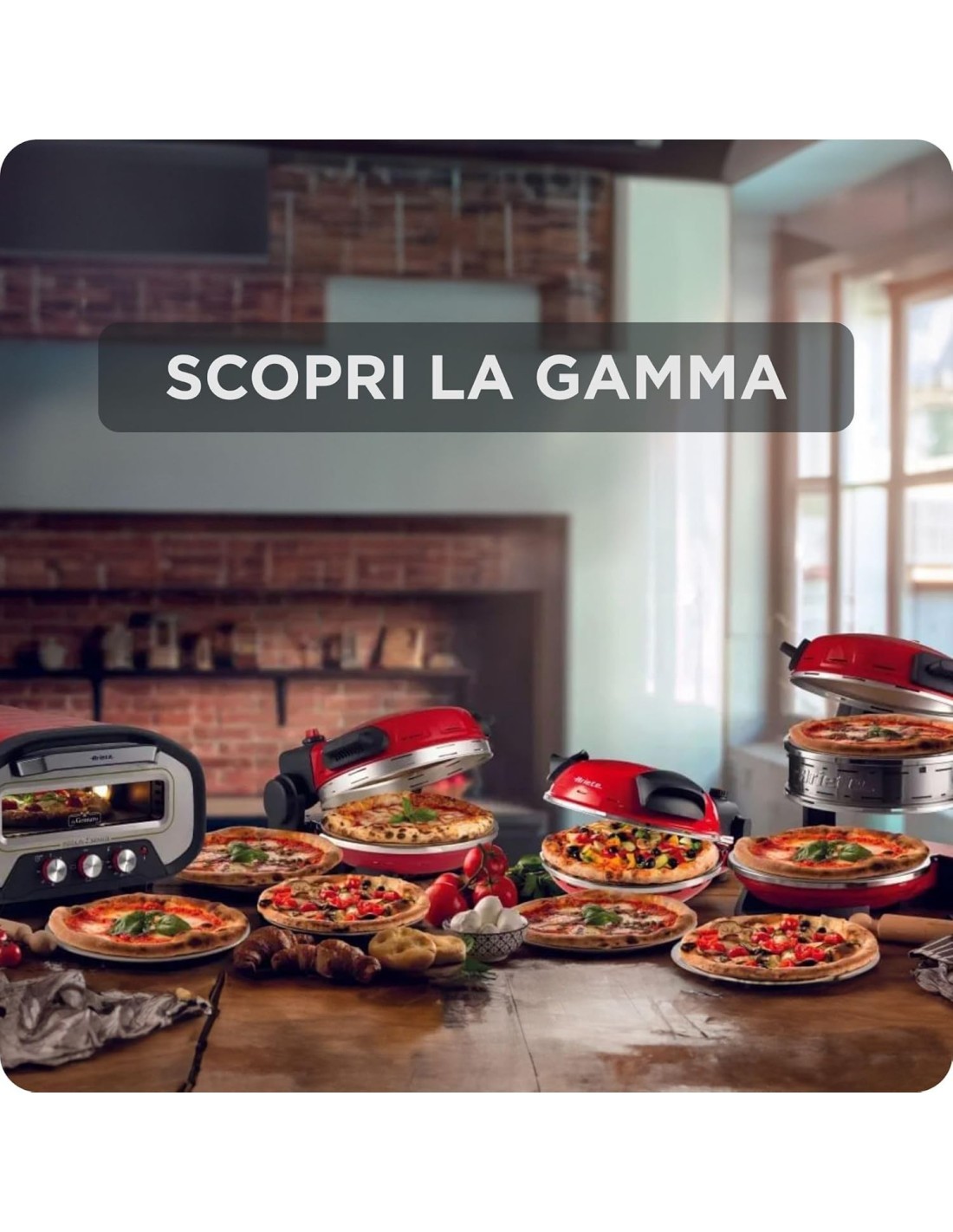 Ariete 3901 Da Gennaro Forno Pizza 2200W con Pietra Refrattaria