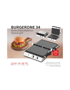 Melchioni Burgerone 34 – Piastra Elettrica Grande con Timer e Regolazione Temperatura