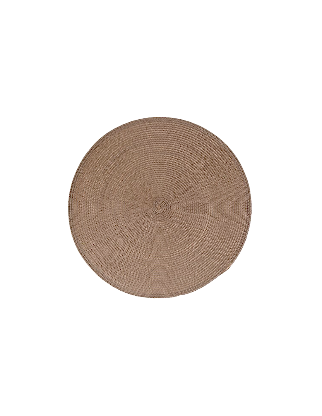 Tovaglietta da tavola tonda intrecciata – Colore tortora