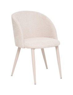 Sedia da Interno Celeste in tessuto Boucle beige – Atmosphera