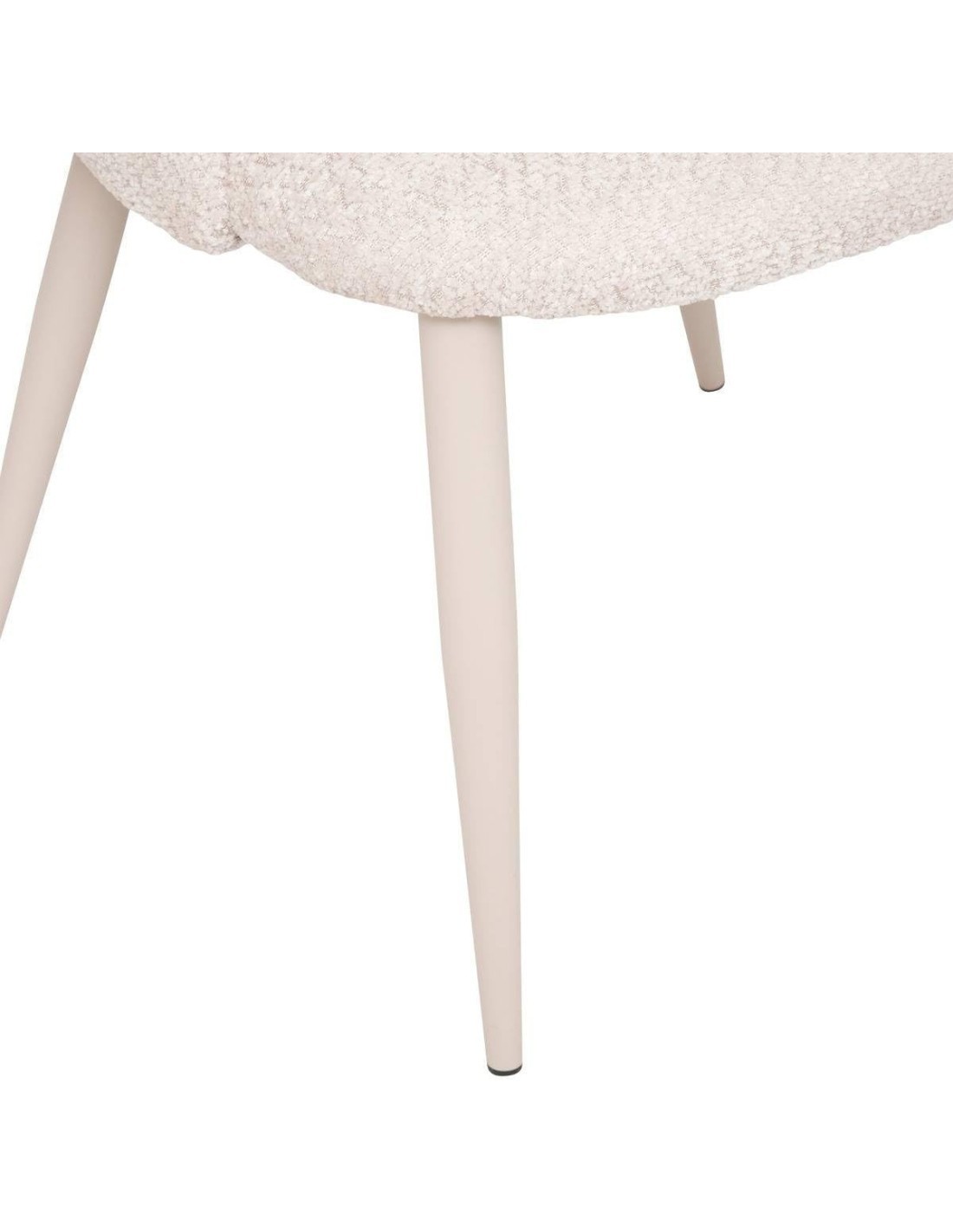 Sedia da Interno Celeste in tessuto Boucle beige – Atmosphera