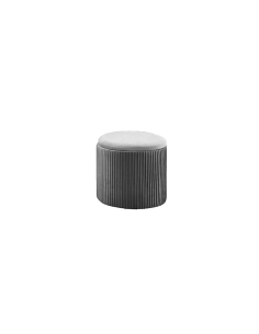 Pouf contenitore Iskra grigio 32x30 cm