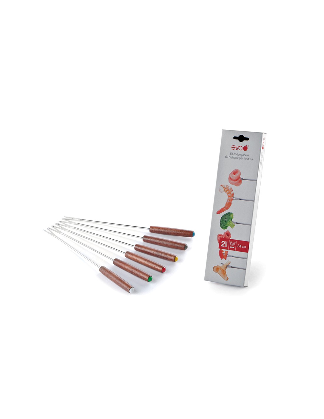 SET 6 FORCHETTE PER FONDUTA 24CM INOX 070360