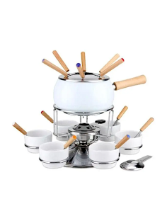SET FONDUTA 23PZ SMALTO BIANCO LUCIDO 070615