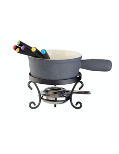 SET FONDUTA FORMAGGIO 11PZ CERAMICA NERO 070212
