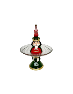 ALZATA SCHIACCIANOCI VETRO 22X22X30,5CM