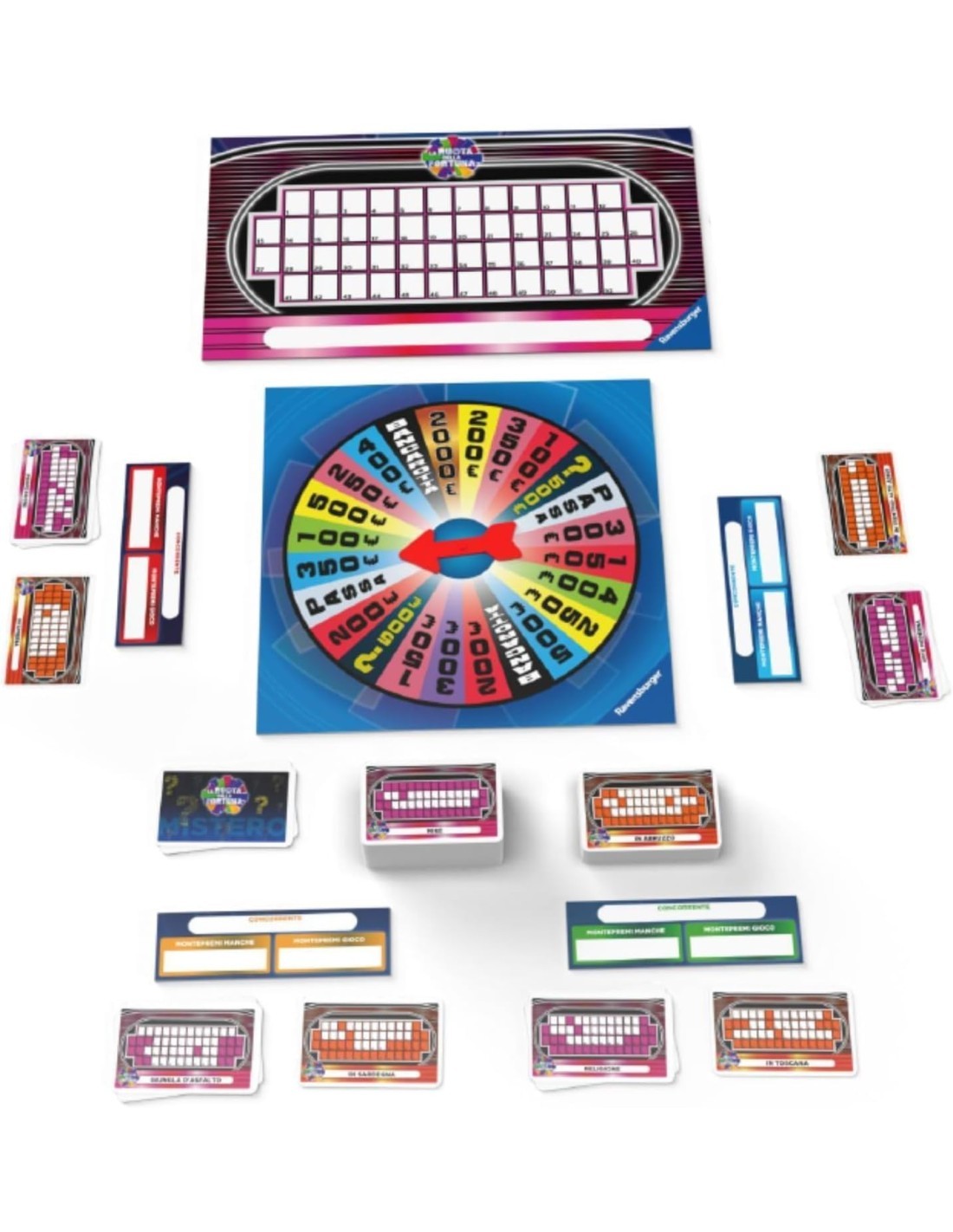 GIOCO LA RUOTA DELLA FORTUNA, GIOCO DA TAVOLO, 29X29X7 CM, EDIZIONE ITALIANA, 3+ GIOCATORI, RAVENSBURGER