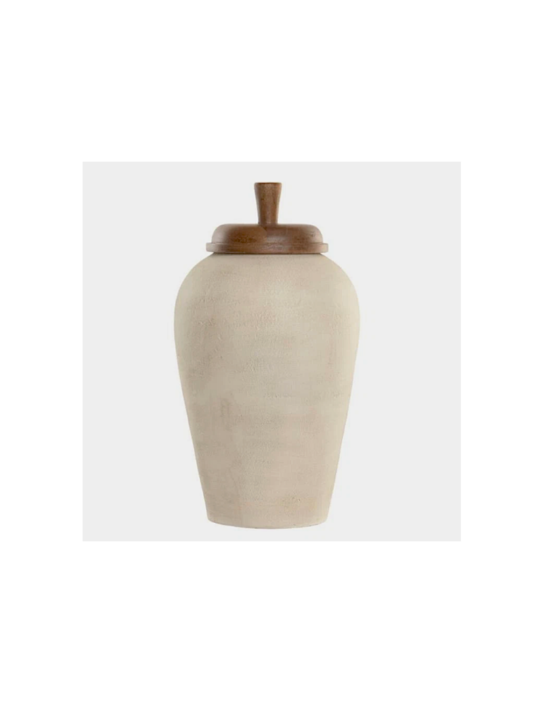 Vaso in Terracotta 25x45 cm con Tappo in Mango