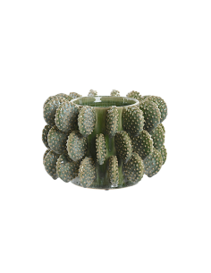 Vaso in Gres 24x24x17 cm Cactus Green