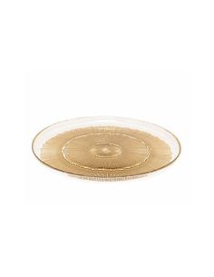 Piatto sottopiatto Céleste in vetro dorato Ø33 cm – Atmosphera