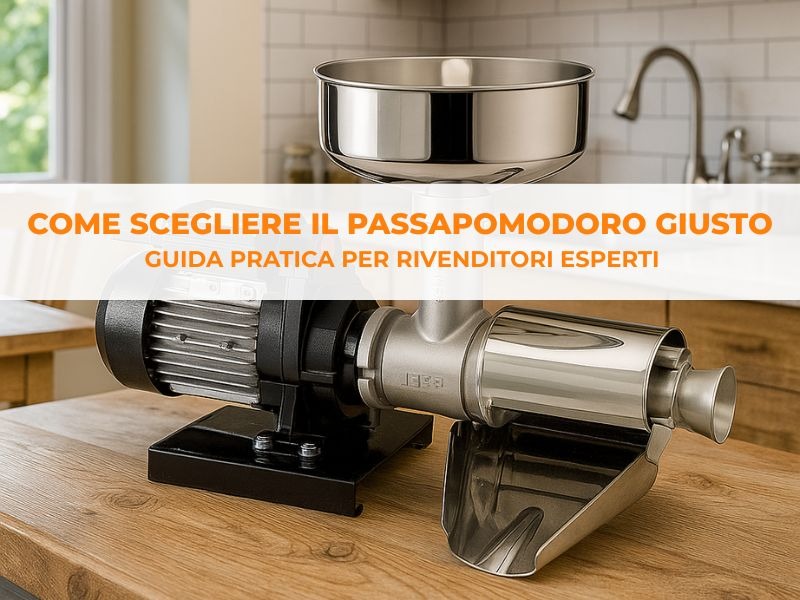 Come scegliere il passapomodoro giusto per ogni cliente: guida pratica per rivenditori esperti